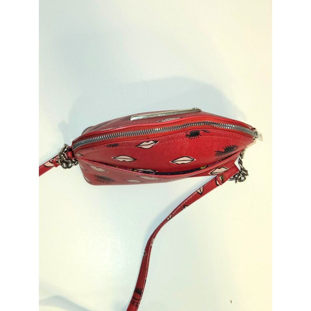 Betsey Johnson Lips & Lashes Women's Crossbody Bag | Red - Picture 10 of 10